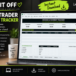FAFF IT OFF Sole Trader Money Tracker Excel spreadsheet for sole traders